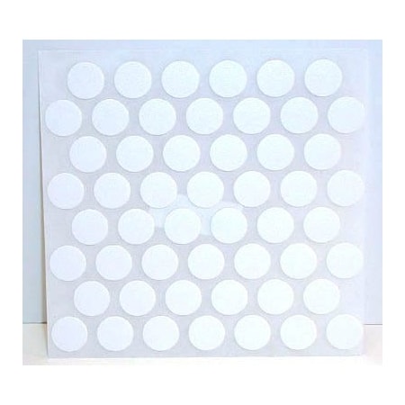 Fastcap Adhesive Cover Caps Pvc White 9/16 in. 1 Sheet 52 Caps FC.SP.14MM.WH